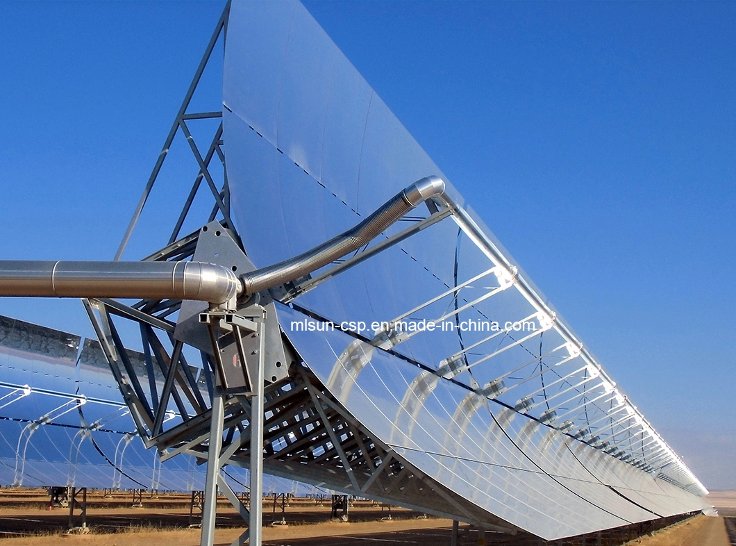 Generate Electricity Solar Thermal Industrial Application Parabolic Trough 5.77m*12m